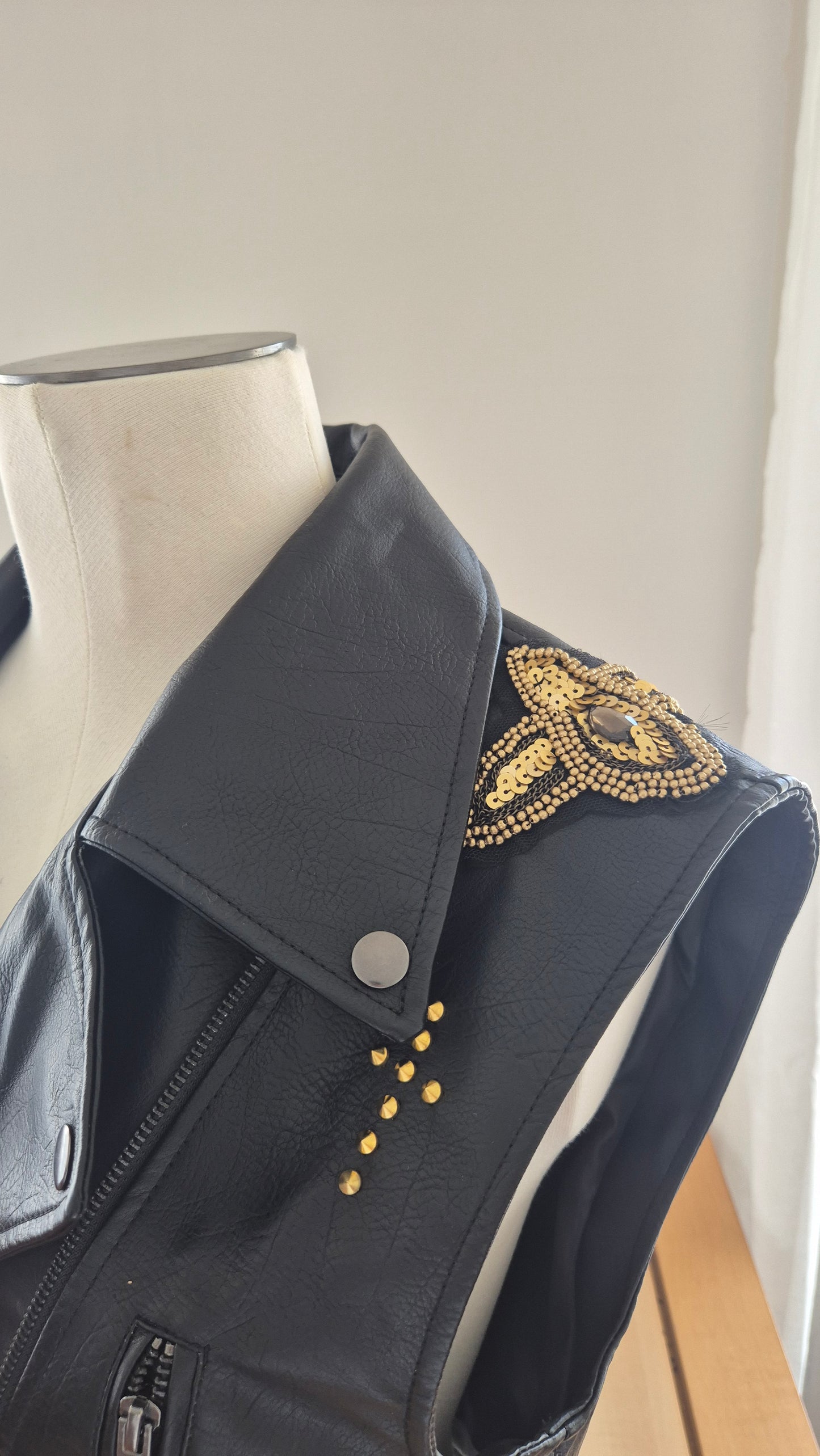 Veste en similicuir