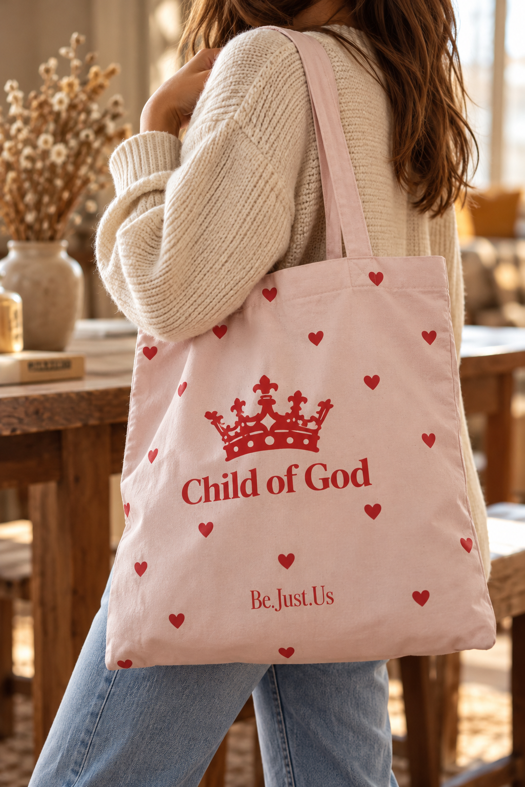 Tote bag rose Child of God