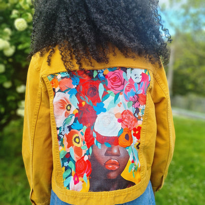 Veste en jean Flowerful