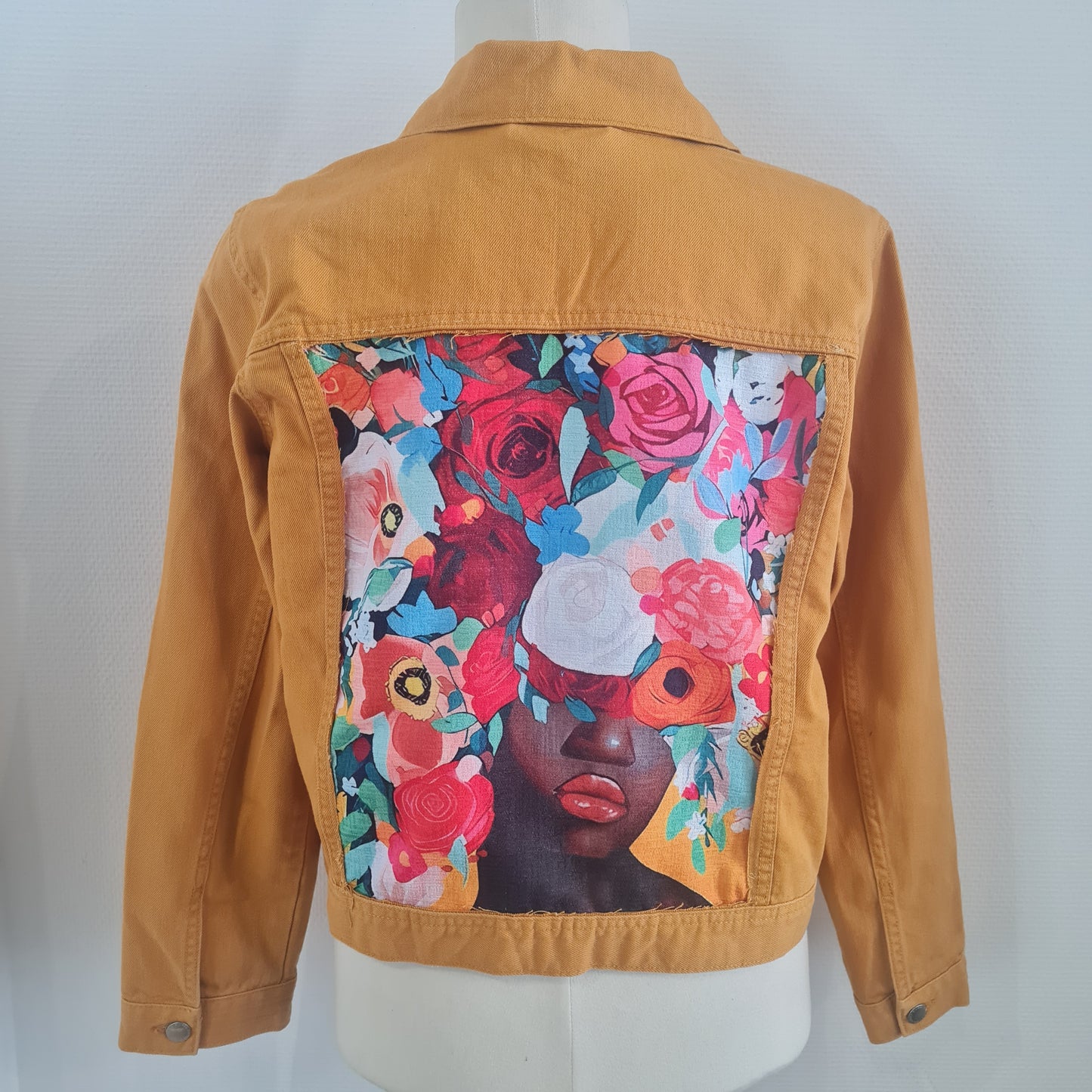 Veste en jean Flowerful