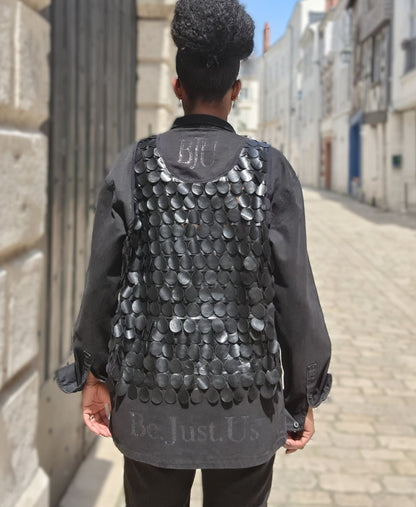 Veste en Jeans et Simili cuir - BeJustUs