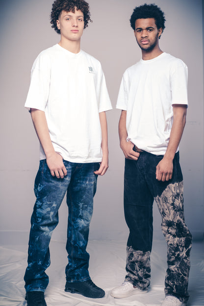 Jeans Bleu Délavé Artisanal