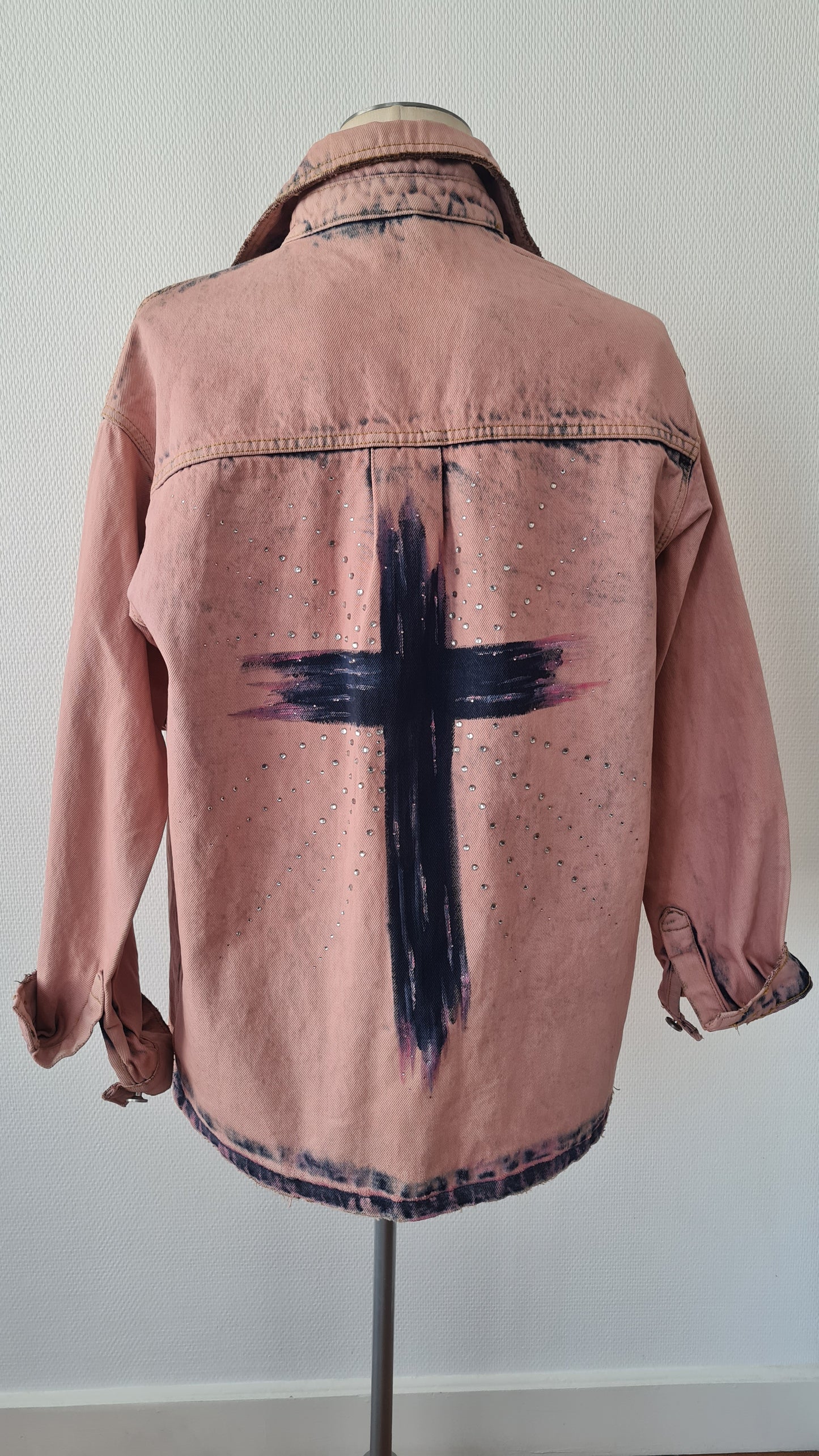 Veste en jeans Croix et Rayonnement
