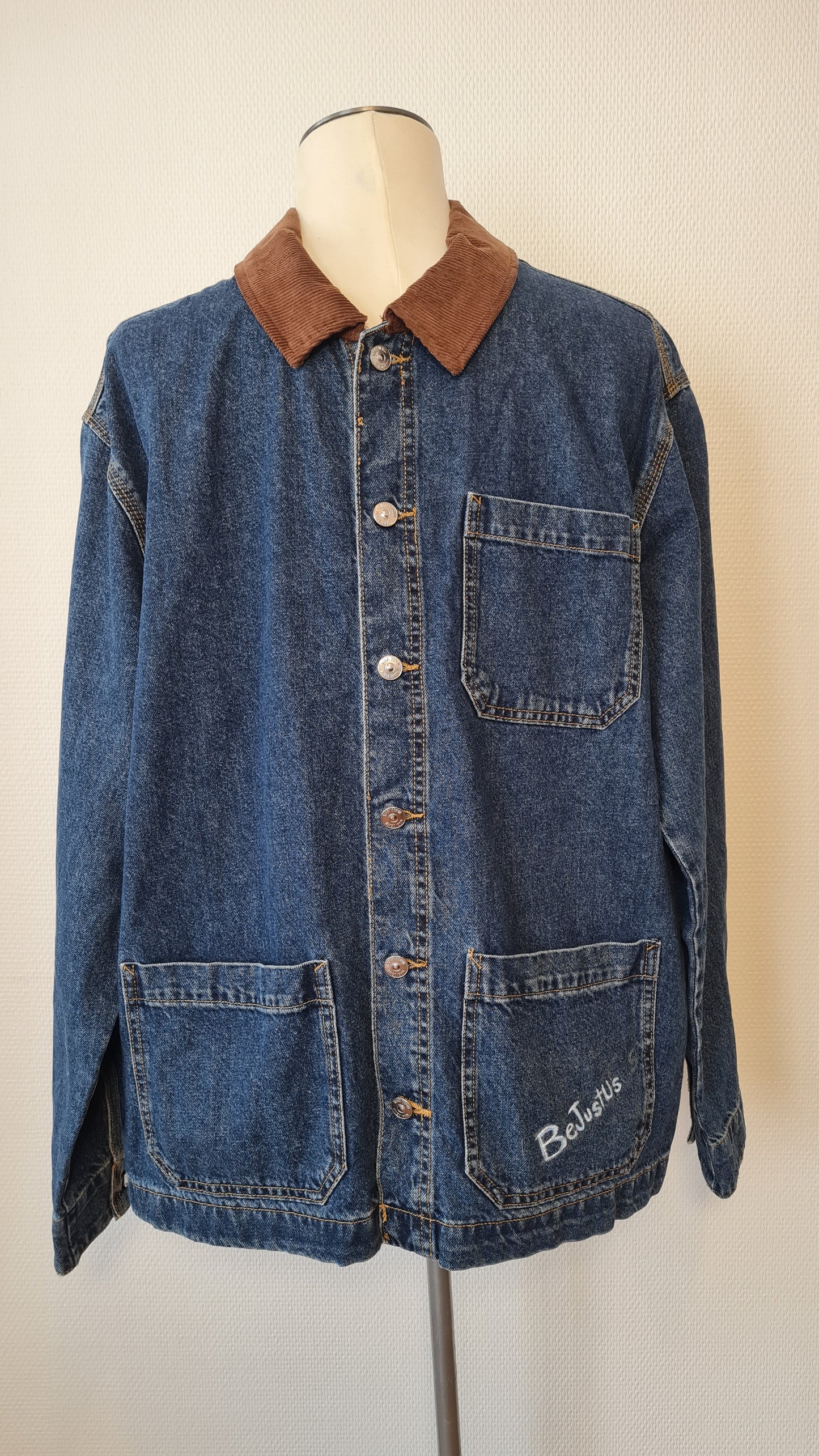 Veste en jean « I HAVE GOD’S FAVOR »
