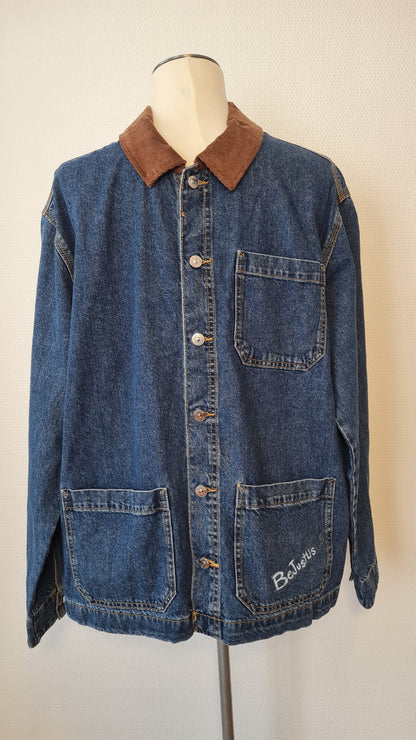 Veste en jean « I HAVE GOD’S FAVOR »