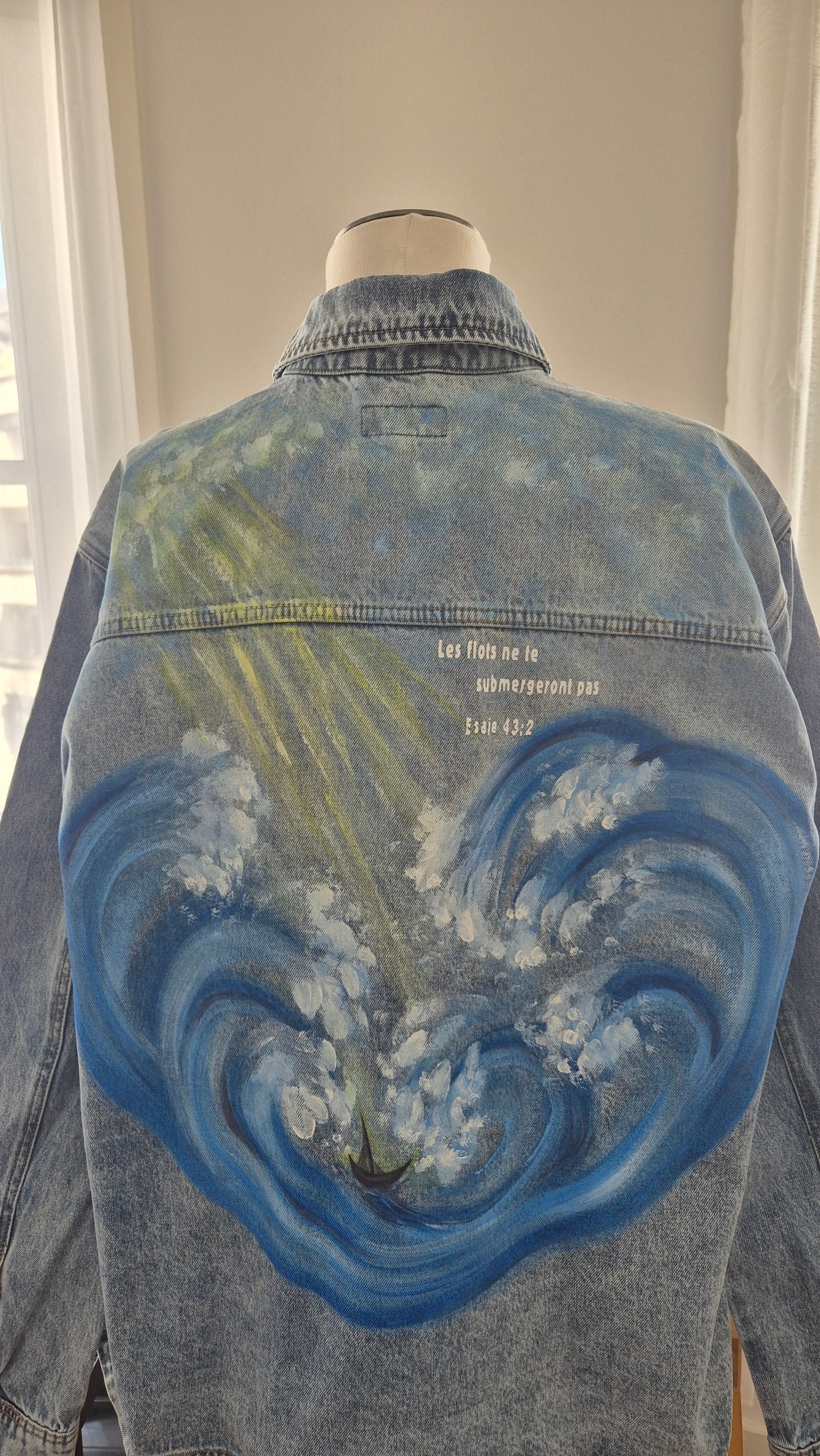 Veste en jeans "Esaïe 43"