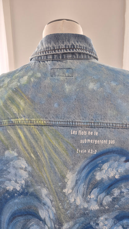 Veste en jeans "Esaïe 43"
