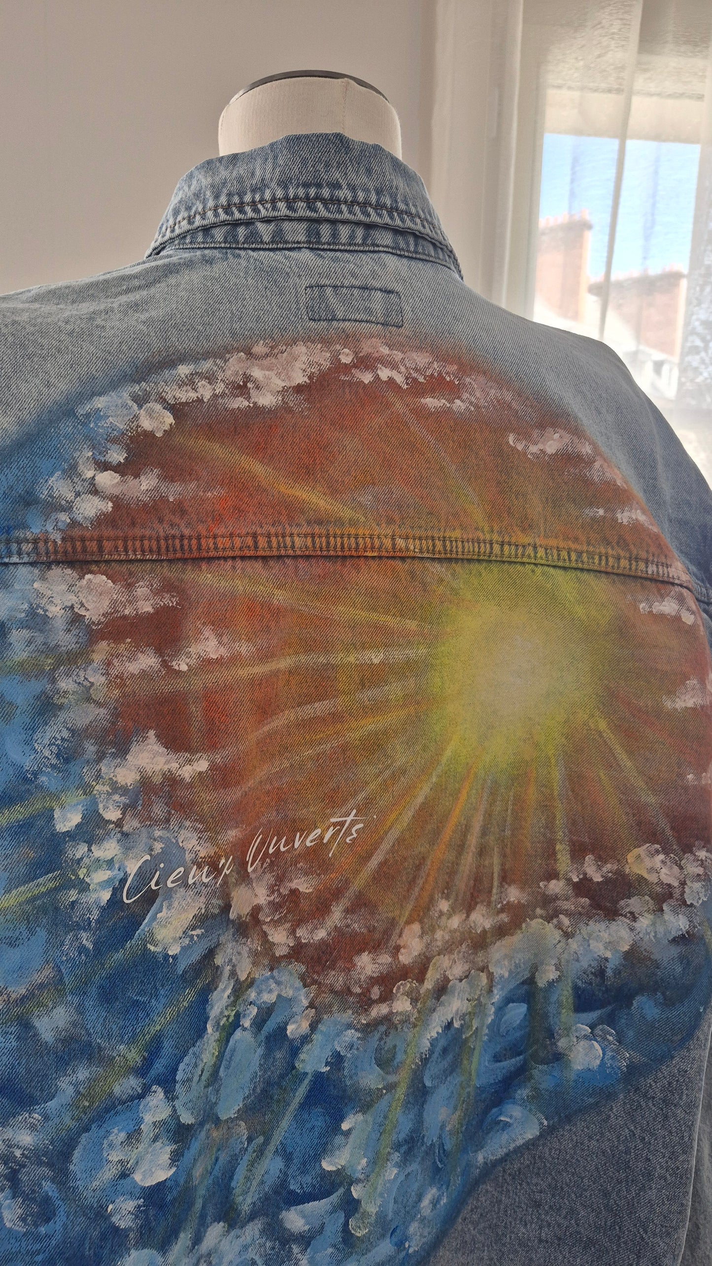 Veste en jean "Cieux ouverts"