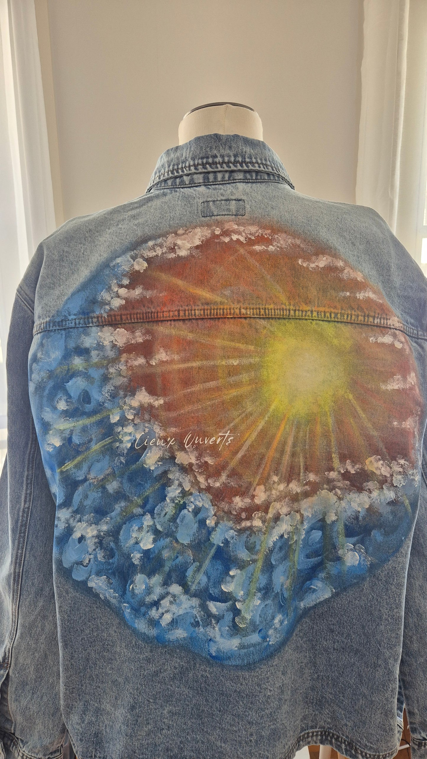 Veste en jean "Cieux ouverts"
