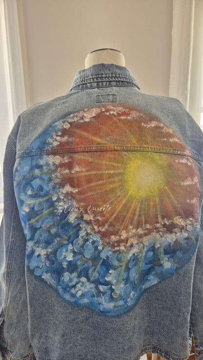 Veste en jean "Cieux ouverts"
