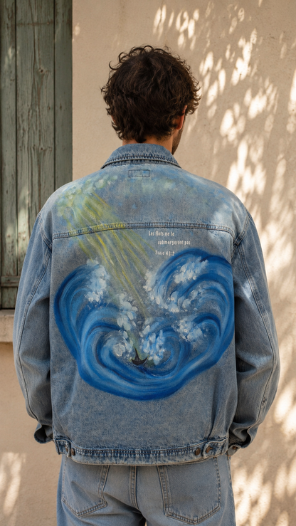 Veste en jeans "Esaïe 43"