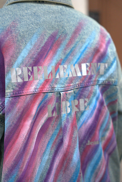 Veste en jeans "Réellement libre" Argenté