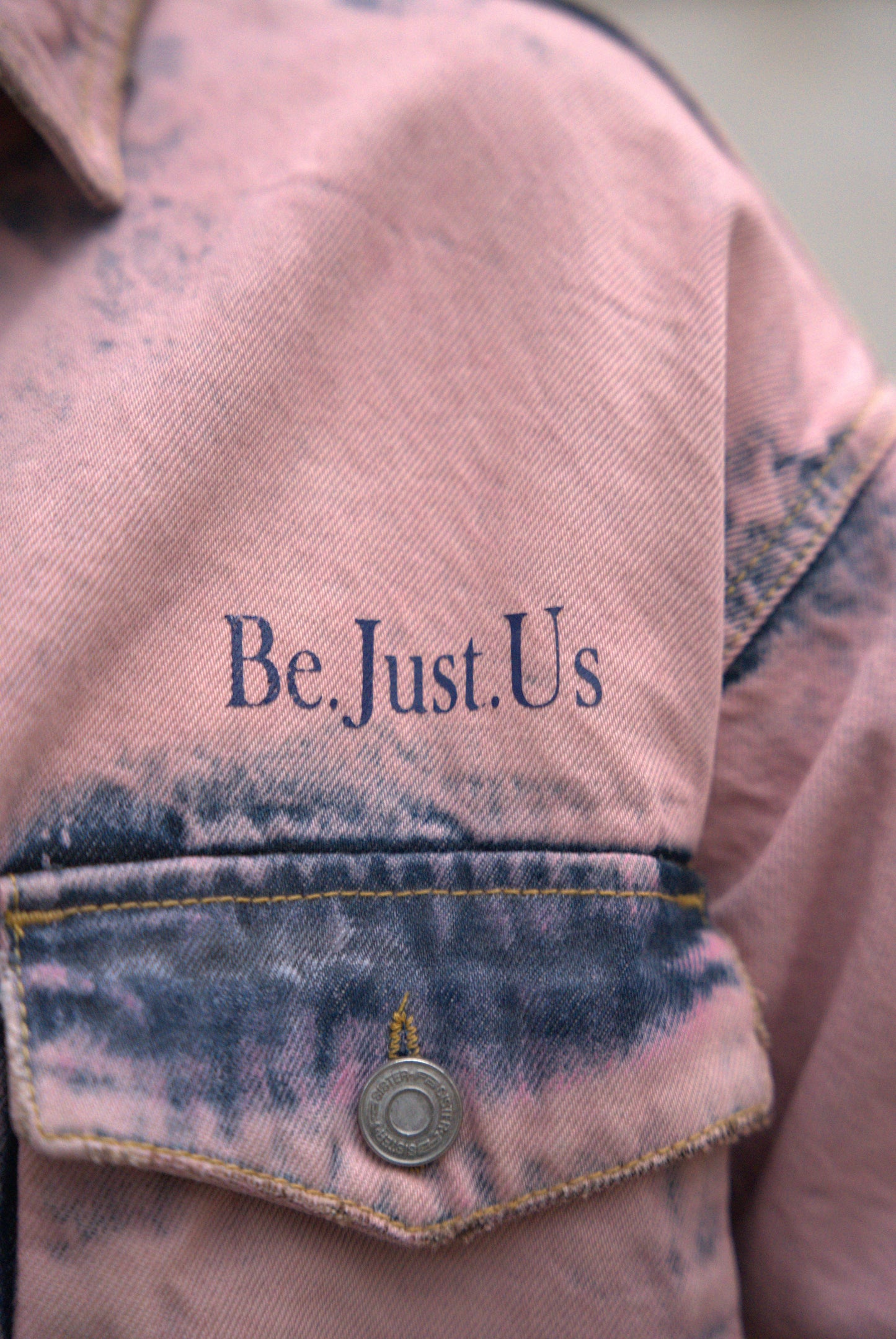 Veste en jeans Croix et Rayonnement
