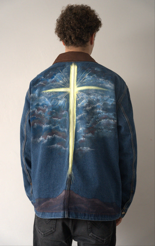 Veste en Jeans "Lumière venue des cieux"