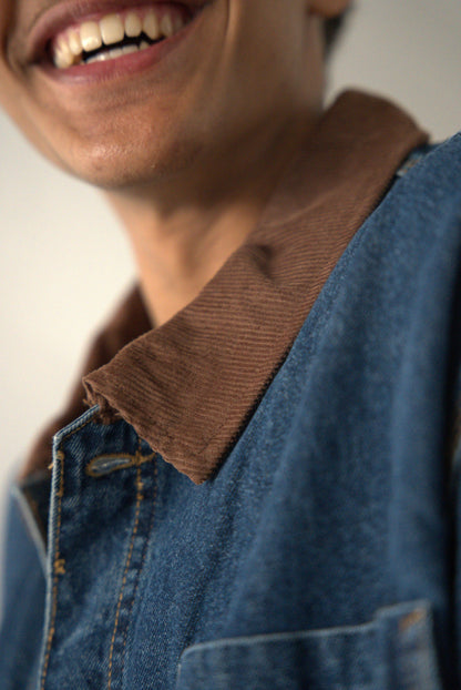 Veste en jean « I HAVE GOD’S FAVOR »