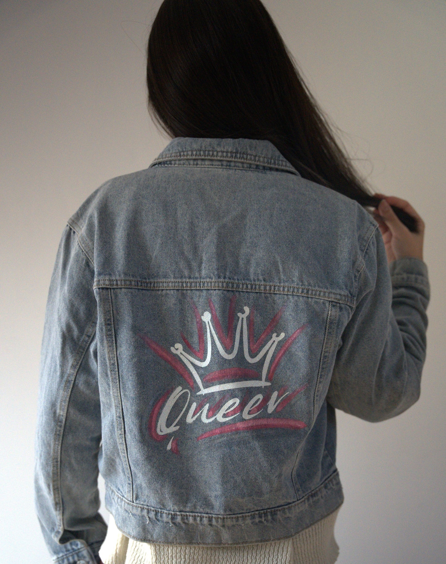 Veste en jeans "QUEEN"