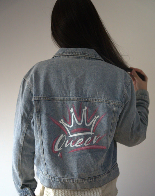 Veste en jeans "QUEEN"