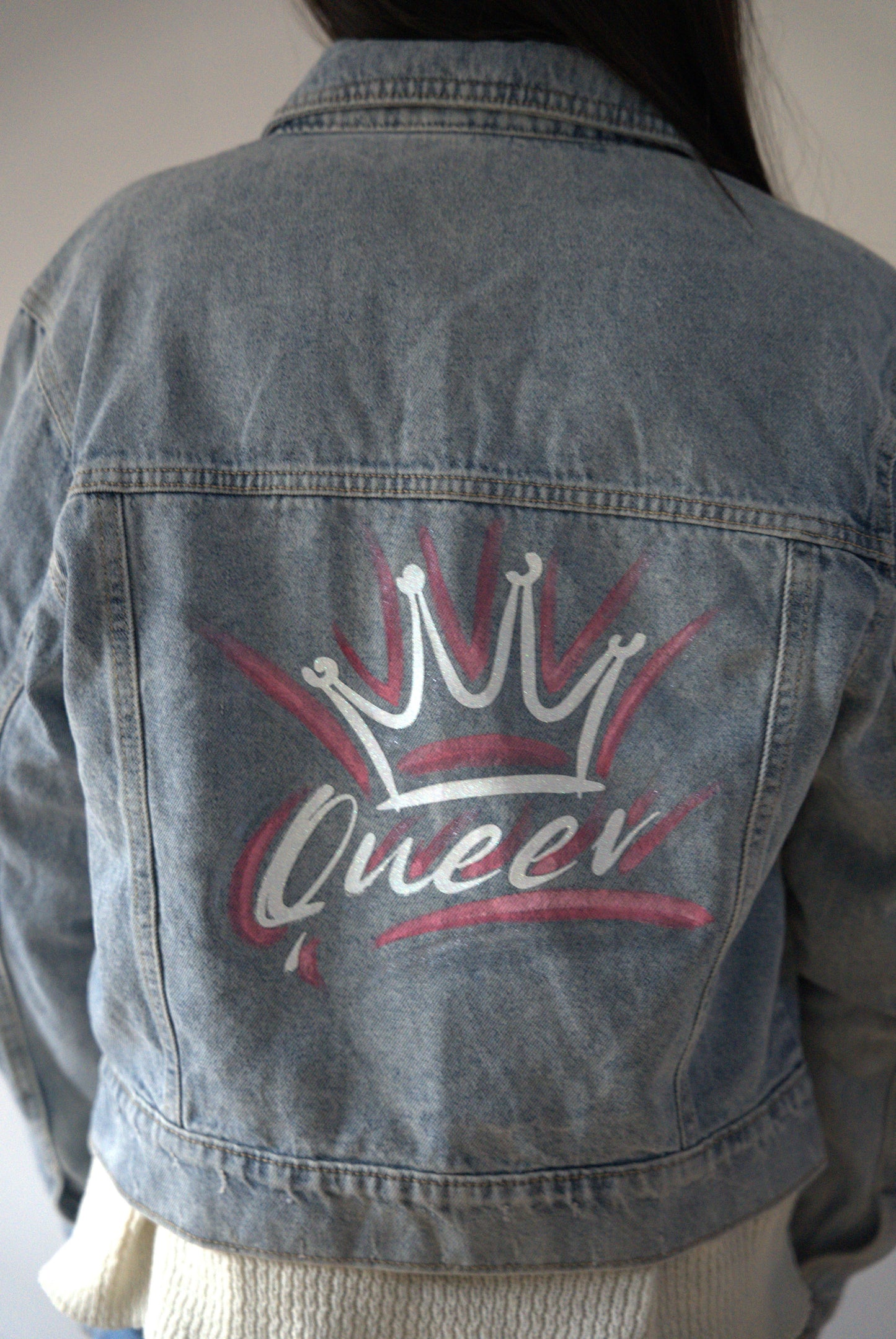 Veste en jeans "QUEEN"