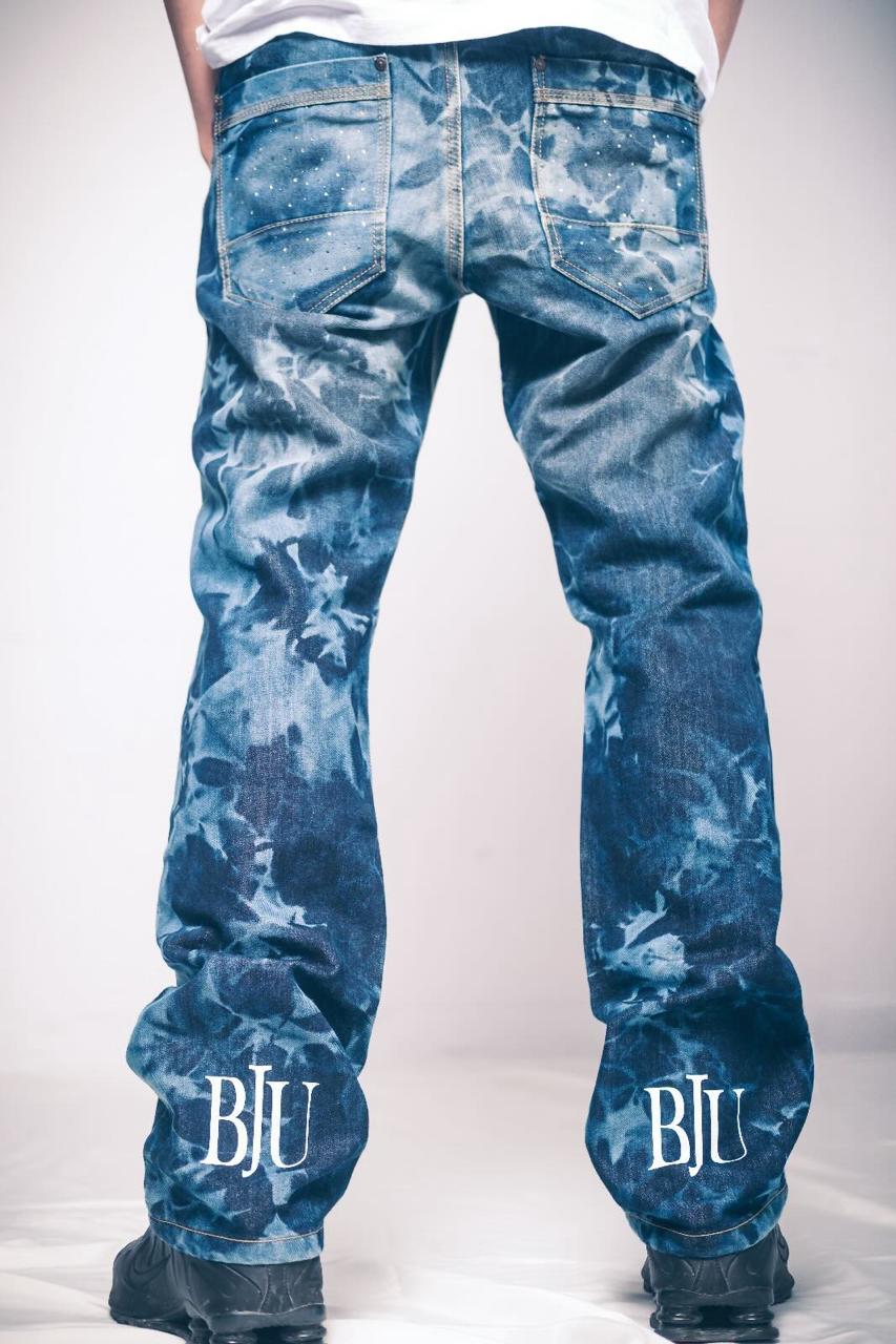 Jeans Bleu Délavé Artisanal