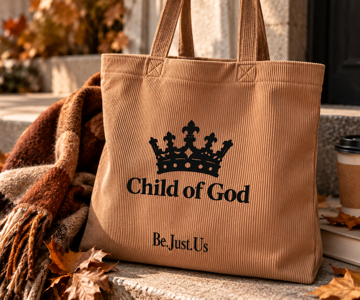 Tote bag velour Child of God