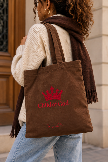 Tote bag velour Child of God