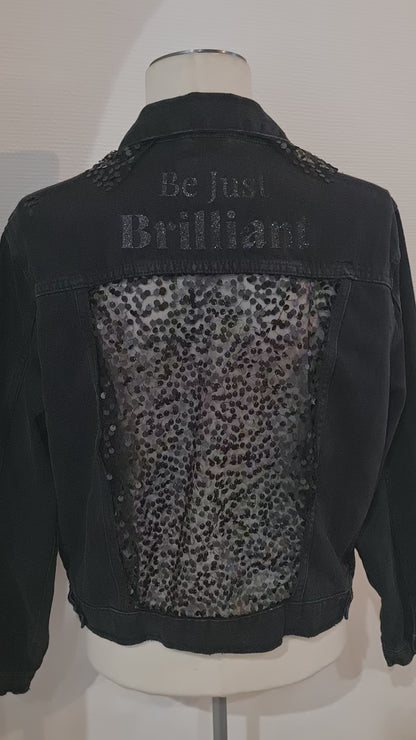 Veste en jeans sequin