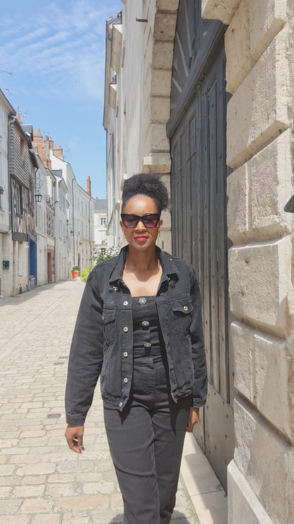 Veste en jeans sequin